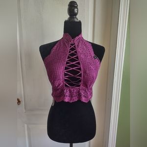 LaSenza Burgundy Lace Bralette Size Medium